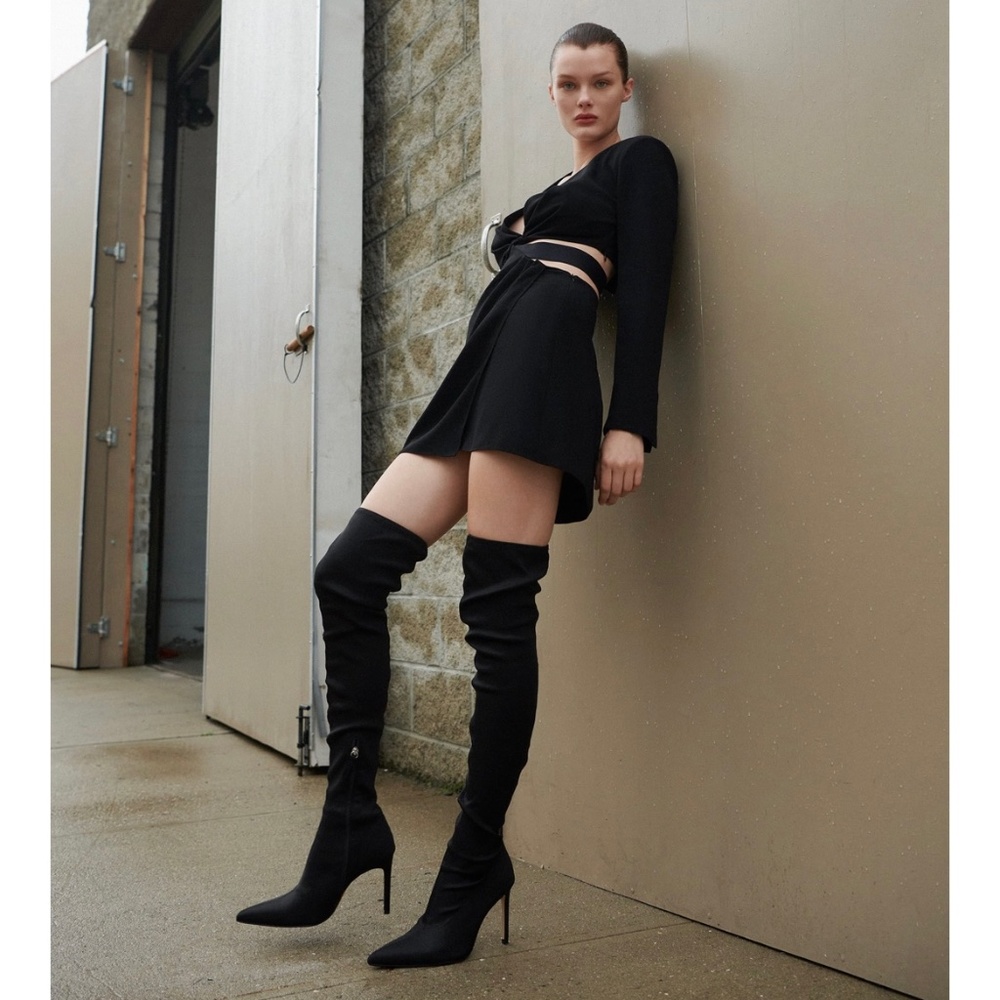 Zara heeled over the knee boots
